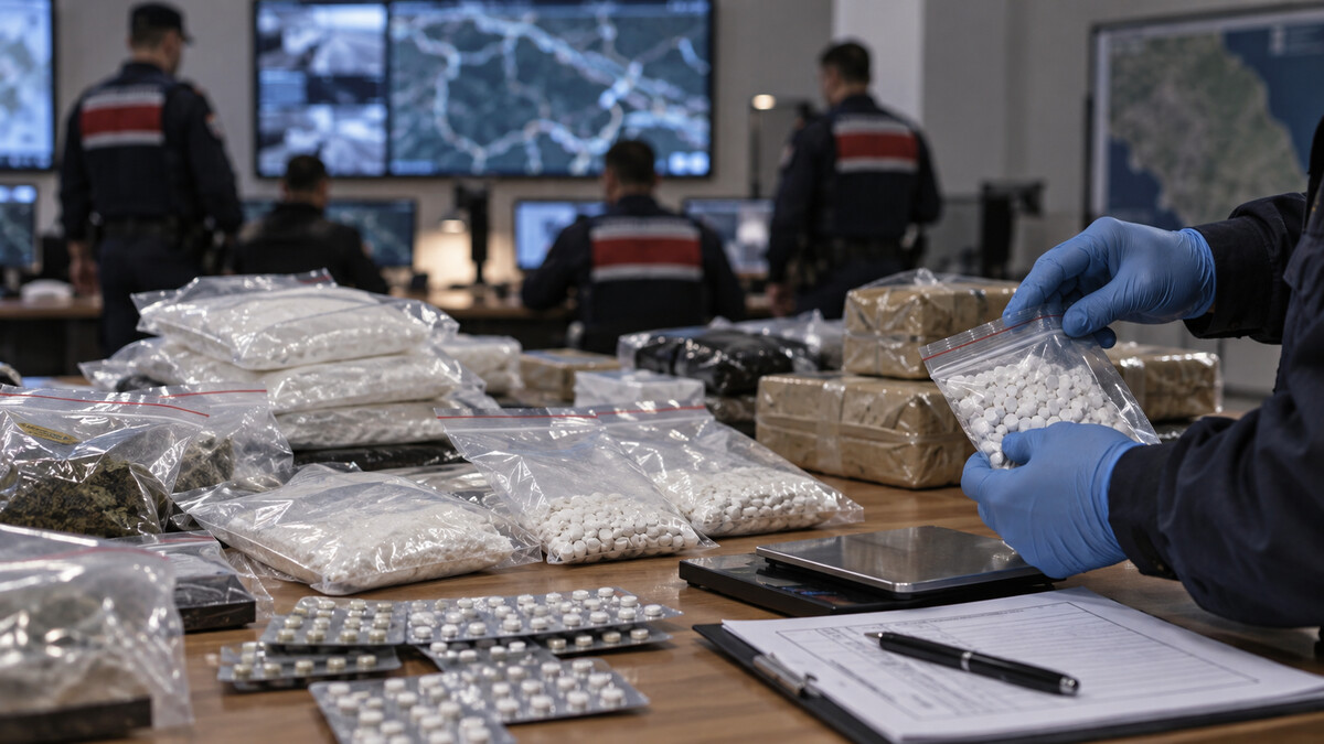 İçişleri Bakanlığı, 28 ilde düzenlenen operasyonlarda 548 kilogram uyuşturucu madde