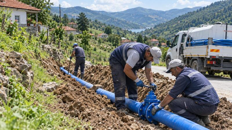 OSKİ, Akkuş ilçesinin Seferli Mahallesi’nde 3 bin 200 metrelik içme