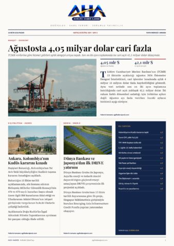 AGD Haber Haftalık Dijital Sayı 3, sayfa 1